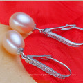 Latest Design of Natural Freshwater Pearl Earrings 8-9mm Drop High Quality Classic Pearl Earring